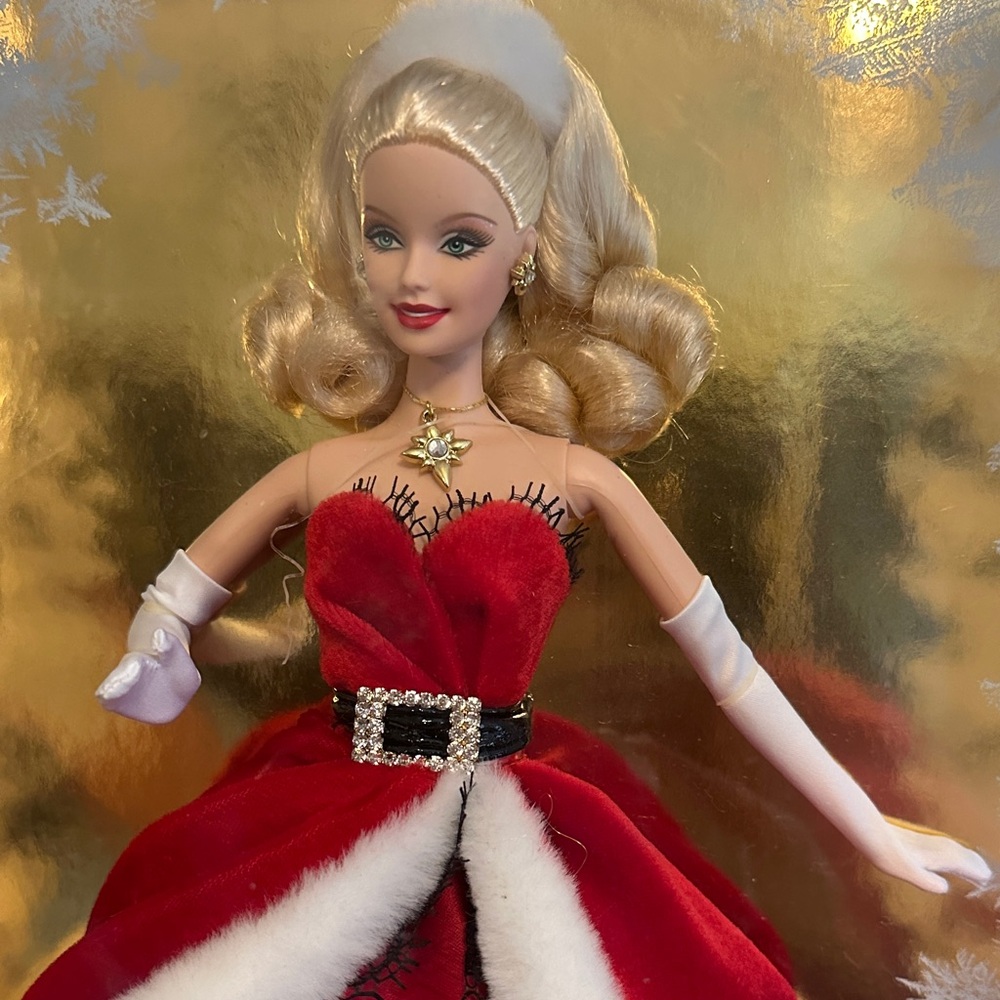 Mattel Holiday Doll in Red and White